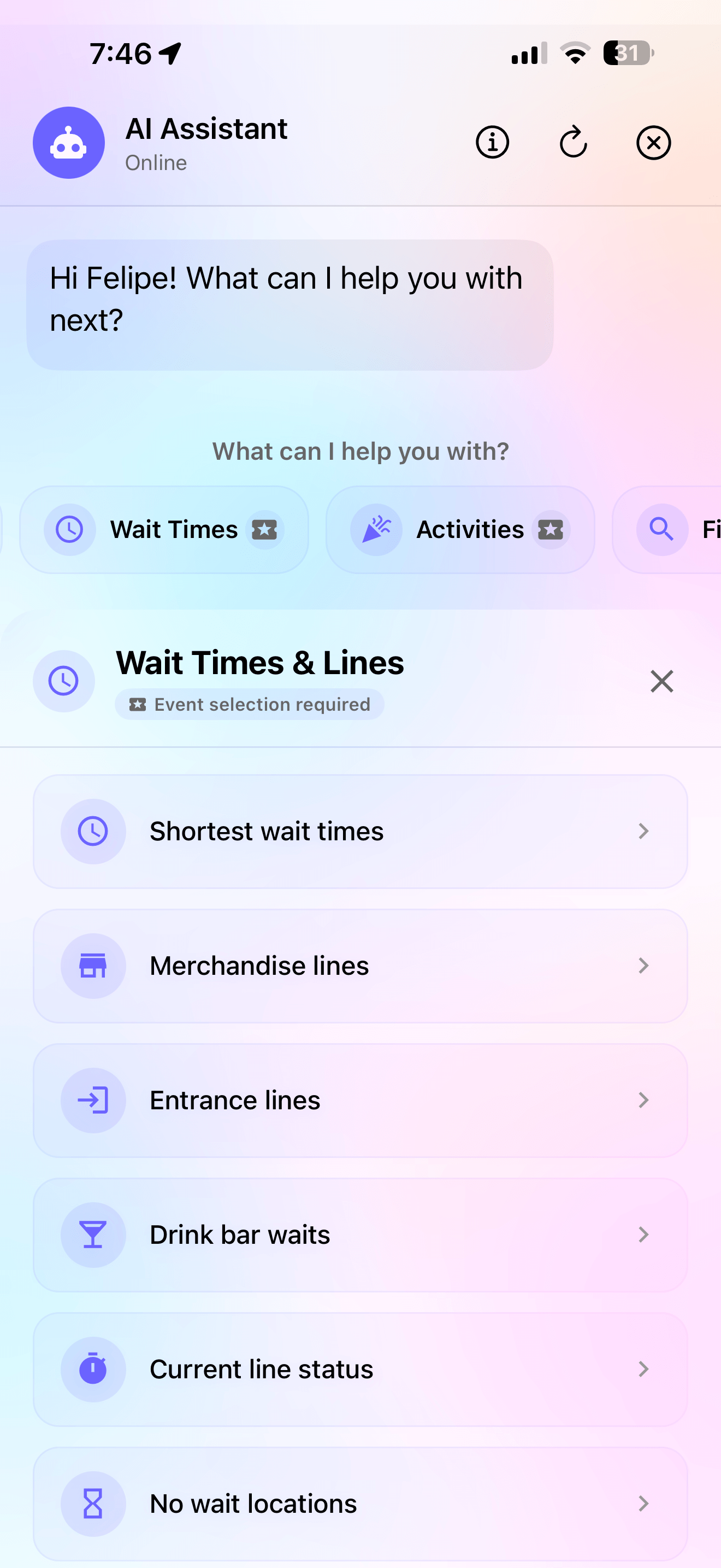 Not sure what to ask?