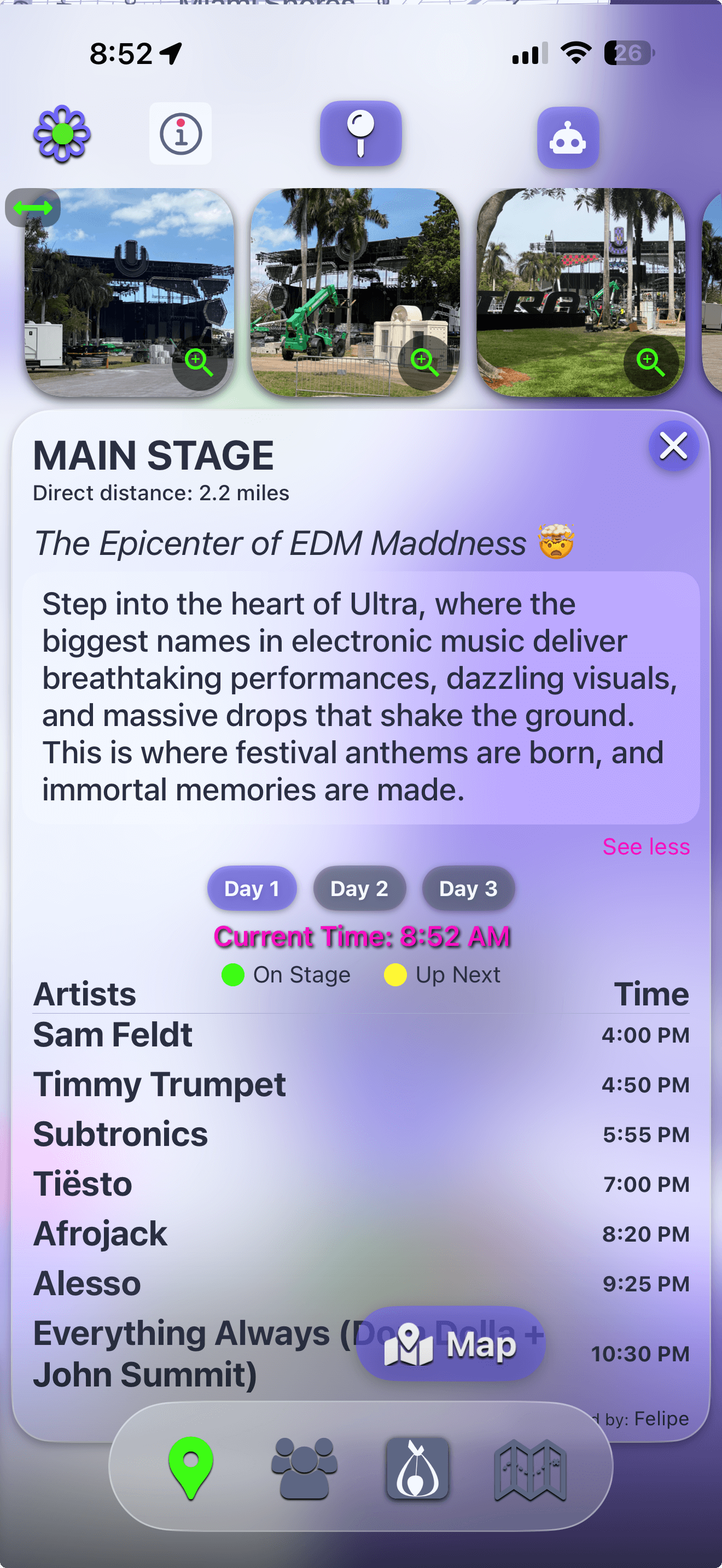 Stage marker details