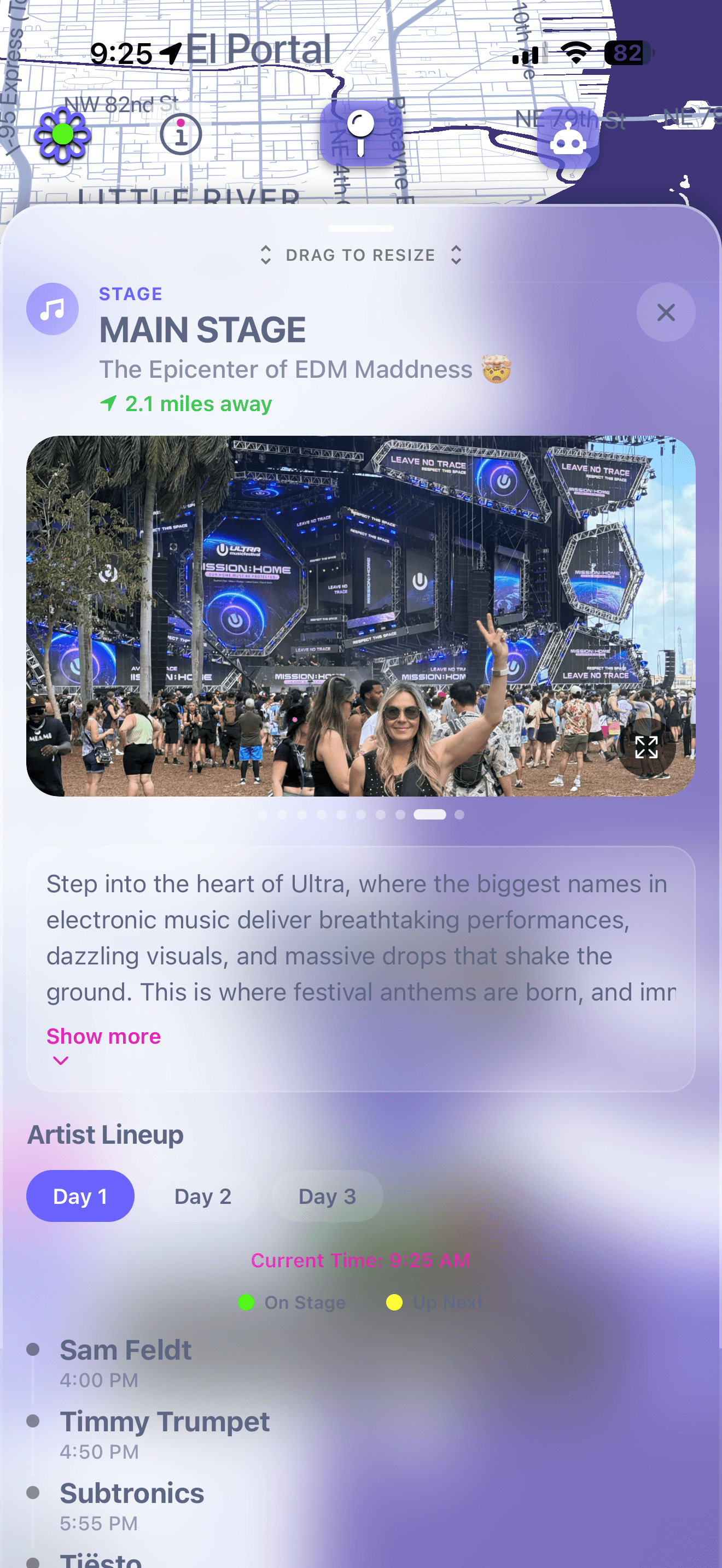 Stage marker details